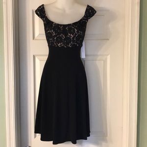 London style lace bust cocktail dress